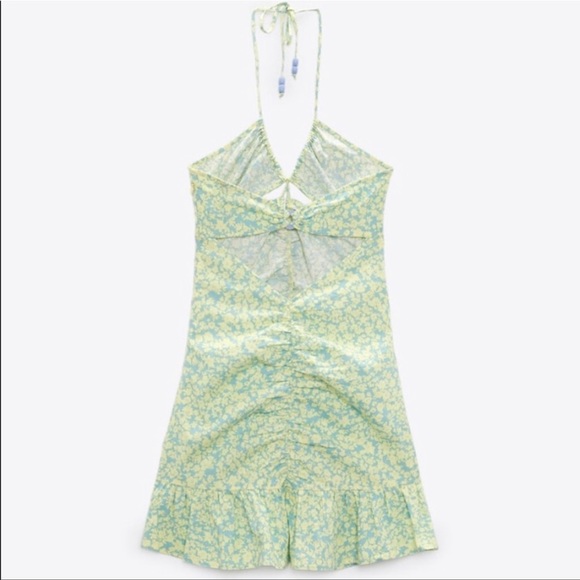 Zara Linen Blend Floral Print Dress | Women’s Size XS - Picture 8 of 16